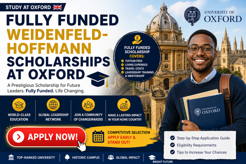 Fully Funded Weidenfeld-Hoffmann Scholarships
