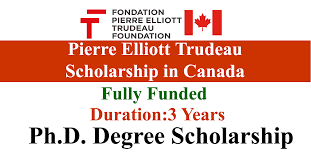 Pierre Elliott Trudeau Foundation Scholarship in Canada